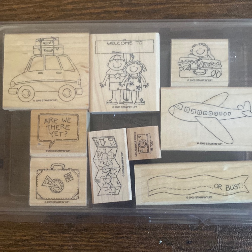 STAMPIN' UP! Bundle 3 sets to save 30%. Vacation group has 9 stamps.
